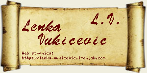 Lenka Vukičević vizit kartica